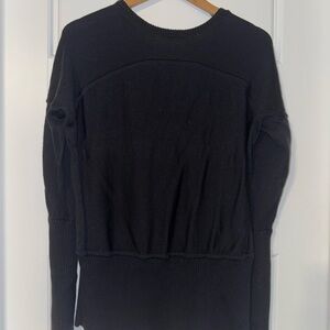 lululemon athletica Black Crew Neck Sweater